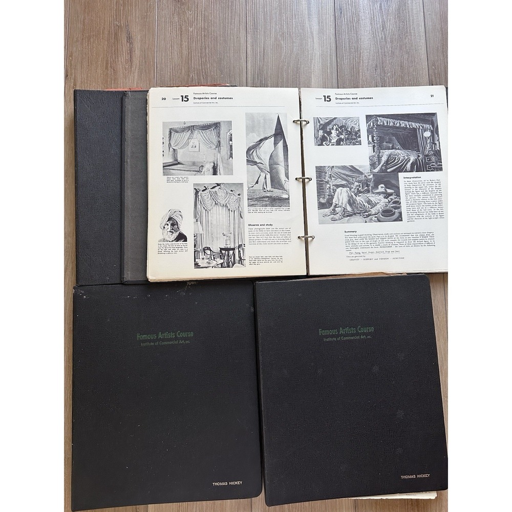 VTG Institute Commercial Arts Famous Artists Course 1950s Books Lesson 4 Vol Set